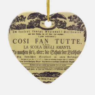 ♥ヴォルフガングAmadeus Mozart shabby - Cosi fan tutte セラミックオーナメント