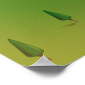 ヴォルフガンジェ湖オーストリアの地図 ポスター (角)