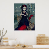 ヴォルブズオブヴェネツィアゴシックウルフアートプリント ポスター (キッチン)