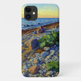 ヴォルムシ島の海岸の夕景 iPhone 11 ケース