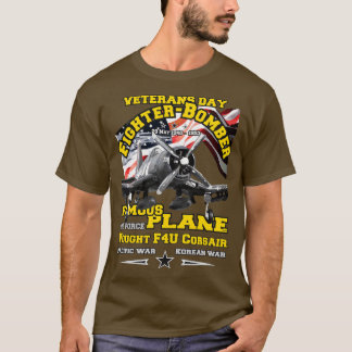 ヴォルF4Uコルセア戦闘機エアカフェ第2次世界大戦 Tシャツ