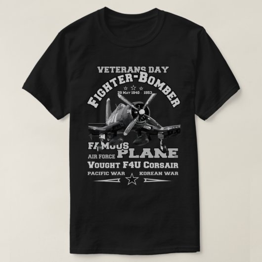 ヴォルF4Uコルセア戦闘機 Tシャツ (デザイン正面)