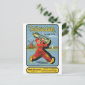 ヴォレンダムシーダムオランダウィンドミルヴィンテージアート ポストカード (スタンド正面)