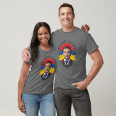 ヴォロディワーミッシュゼレンスキー大統領とのウクライナ国旗 Tシャツ (ユニセックス)