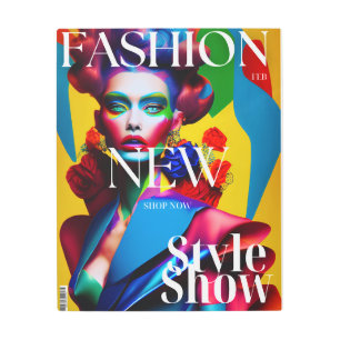 ヴォーグインスパイアファッション雑誌の表紙 メタルプリント