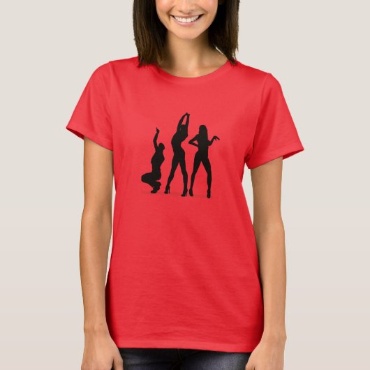 ヴォーグダンサーのシルエット Tシャツ (正面)