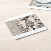 ヴォーグ・トリップ スクエアペーパーコースター (アングル)