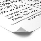 ヴォードヴィル1913ヴィンテージラインアップ新聞広告ポスター ポスター (角)