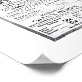 ヴォードヴィル1920ヴィンテージのラインナップ新聞広告ポスター ポスター (角)