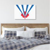 ヴォーン州旗（オンタリオ州，カナダ） キャンバスプリント (インサイチュ (寝室))