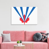 ヴォーン州旗（オンタリオ州，カナダ） キャンバスプリント (インサイチュ (リビング))
