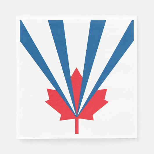 ヴォーン州旗(オンタリオ州,カナダ) スタンダードランチョンナプキン (正面)