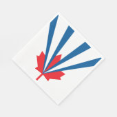 ヴォーン州旗(オンタリオ州,カナダ) スタンダードランチョンナプキン (角)