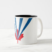 ヴォーン州旗（オンタリオ州，カナダ） ツートーンマグカップ (正面右)