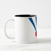 ヴォーン州旗（オンタリオ州，カナダ） ツートーンマグカップ (左)