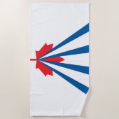 ヴォーン州旗(オンタリオ州,カナダ) ビーチタオル (正面)