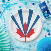 ヴォーン州旗（オンタリオ州，カナダ） ペーパープレート (パーティー)