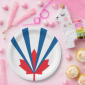 ヴォーン州旗（オンタリオ州，カナダ） ペーパープレート (パーティー)