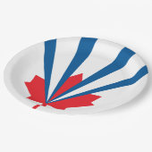 ヴォーン州旗（オンタリオ州，カナダ） ペーパープレート (アングル)