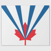 ヴォーン州旗(オンタリオ州,カナダ) ラッピングペーパー (フラット)