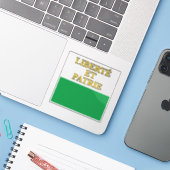 ヴォー州カントン国旗 シール (ノートパソコンとiPhone)