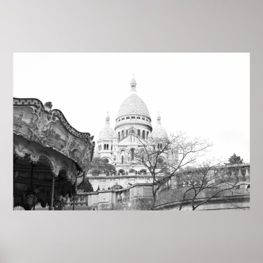 ヴューカルーセルサクレクールドゥモンマルトルパリ ポスター (正面)