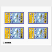 ヴューシステメプールグレイン 長方形シール (シート)