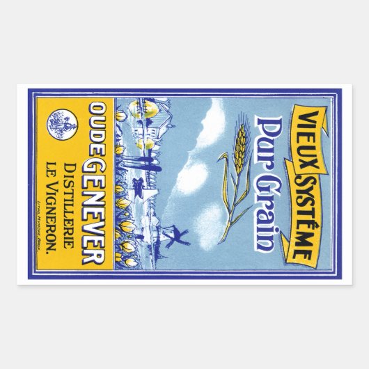 ヴューシステメプールグレイン 長方形シール (正面)