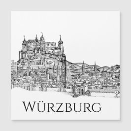ヴューツブルク バイエルン州 都市景観 ミニマリスト ラインアート