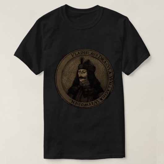 ヴラドドラキュラ伯爵 Tシャツ (デザイン正面)