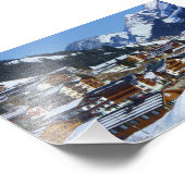 ヴラールベルグのオーストリアのスキーリゾートリーチ フォトプリント            (角)