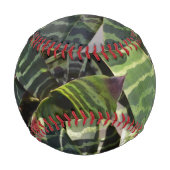 ヴリエシアスプレンデンスブロメリアドプストライプのラント葉 野球ボール (裏面)