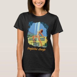 ヴルニャクツカ・バニャ セルビア スパ ブルー トラベル Tシャツ