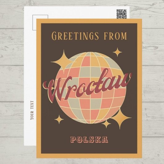 ヴロクローシティポーランドレトロヴィンテージハガキ ポストカード