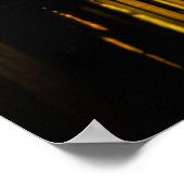 ヴロツワフ、ポーランドの街並み写真、夕暮れ ポスター (角)