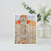 ヴロツワポーランドのヴィンテージ旅行水の色はがき ポストカード (スタンド正面)