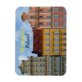 ヴロツワポーランドカラフル建物 マグネット (縦)