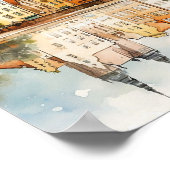 ヴロツワポーランド水絵を描色の旅行 ポスター (角)