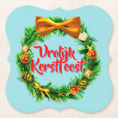 ヴロリークカーストフェストオランダメリークリスマス ペーパーコースター (正面)