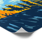 ヴントゥットナショナルパークカナダトラベルアートヴィンテージ ポスター (角)