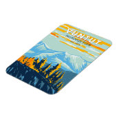 ヴントゥットナショナルパークカナダトラベルアートヴィンテージ マグネット (左側)