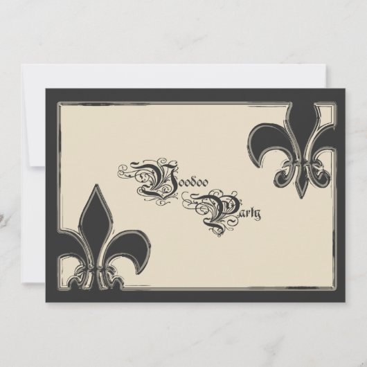 ヴードゥーパーティーの招待状 招待状 (正面)