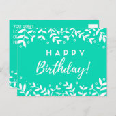 ーパーソナライズされた1日も… ポストカード (正面/裏面)