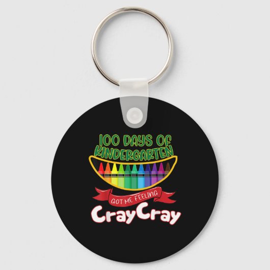 ー幼稚園得日100感じ名のCray Cra キーホルダー (正面)