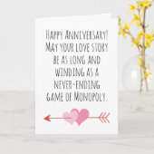 一おもしろい周年記念結婚カード カード (黄色い花)