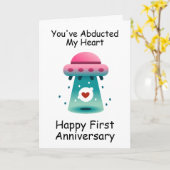 一おもしろい周年記念結婚カード カード (黄色い花)