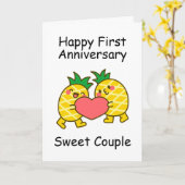 一おもしろい周年記念結婚カード カード (黄色い花)