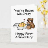 一おもしろい周年記念結婚カード カード (黄色い花)