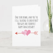 一おもしろい周年記念結婚カード カード (正面)