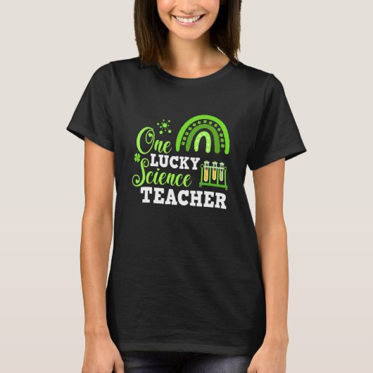 一おもしろい回ラッキーサイエンス先生聖パトリックスの日 Tシャツ (正面)